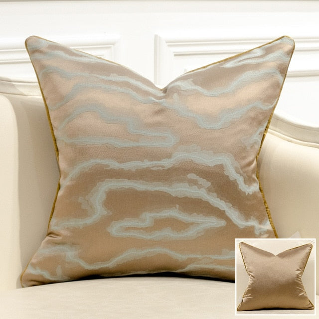 Ellehcor at Home Luxury Linen Misty Cloud Overstuffed Throw Pillow